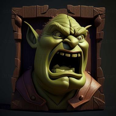 3D model Shrek Super Slam game (STL)